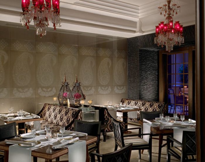 Jamavar restaurant at the Leela Palace Chennai