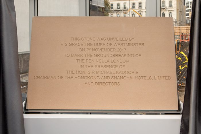The Peninsula London Groundbreaking Ceremony