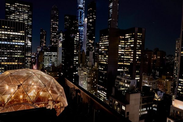 The Peninsula New York's stunning Chalet de Ning rooftop bar