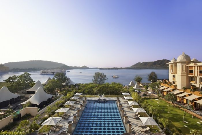 The Leela Palace Udaipur Swimming Pool Day lr